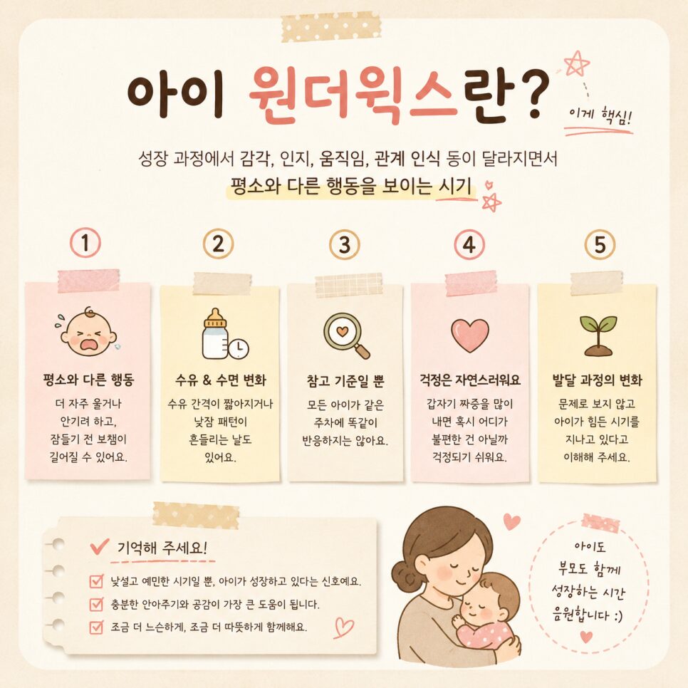 아이 행동 변화와 발달 구간 정리