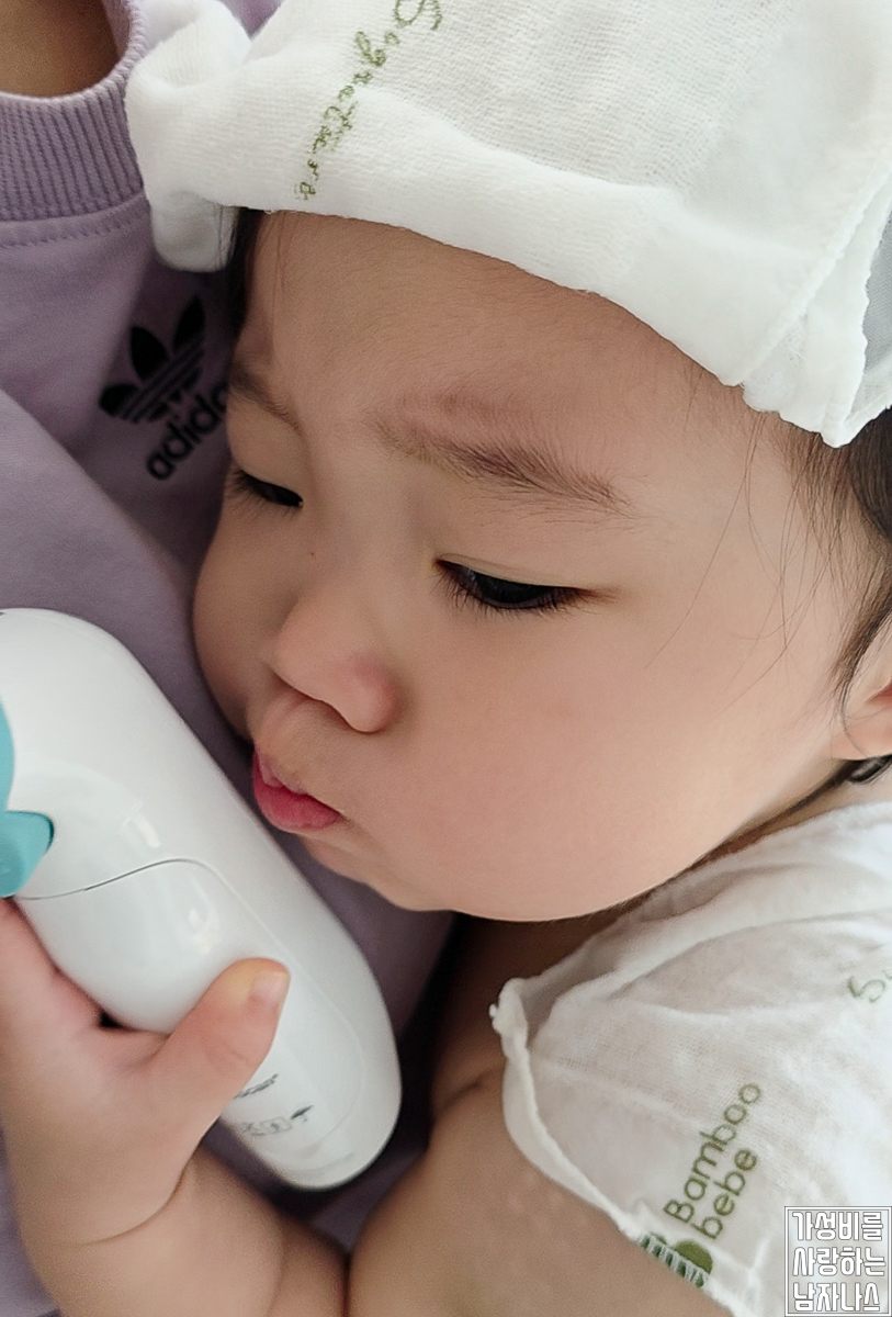 아기 고열 당시 컨디션을 확인한 사진